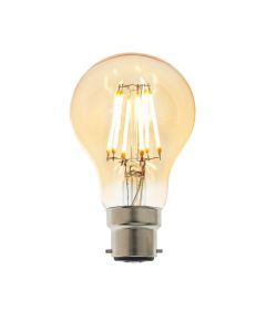 B22 LED Filament GLS Bulb Amber