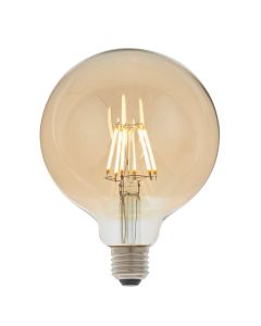 E27 LED Filament Medium Globe Bulb Amber