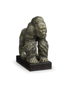 King Kong Statue on Base - Light Brass