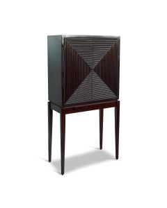 Art Deco Cocktail Cabinet in Brown