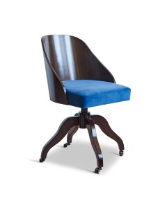 Shell Desk Chair in Blue
