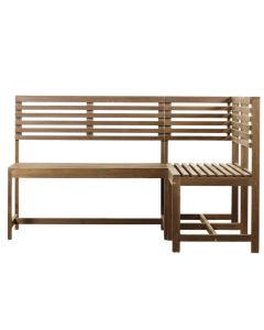 San Diego Wooden Modular Balcony Bench in Natural