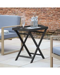 San Diego Outdoor Tray Table in Black