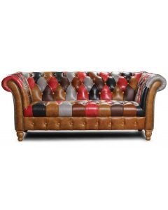 Presbury Patchwork Leather Sofa