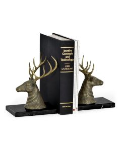 Bookends Deer on Marble Base