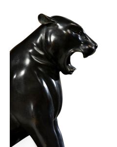 Roar Panther Ornament in Black