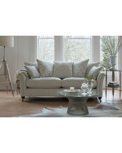 Parker Knoll Devonshire Grand Pillowback Sofa in Jennings Silver