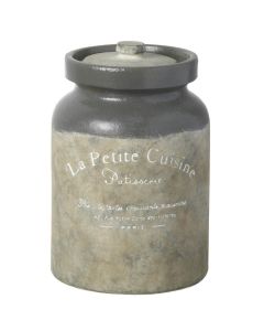 La Petite Cuisine Jar Grey H23cm