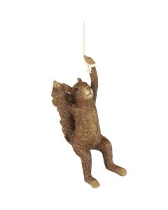 Squirrel Hanging Brown - A