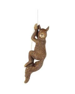 Squirrel Hanging Brown - B