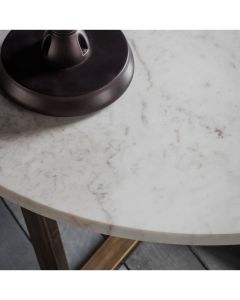 Pavilion Chic Coffee Table Cleo in White Marble