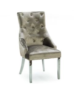 Belvedere Knockerback Dining Chair in Champagne