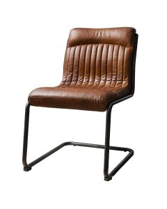 Pavilion Chic Dining Chair Capri - Brown Leather