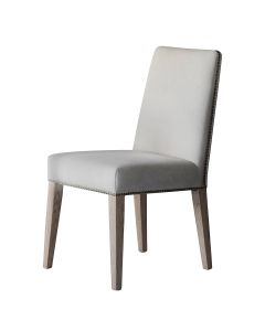 Dining Chair Dallas in Cement Linen Set of 2