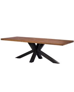 Pavilion Chic Dining Table Holburn in Oak with Industrial Leg