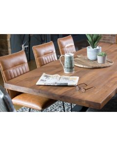Pavilion Chic Dining Table Holburn with Natural Oak Surface