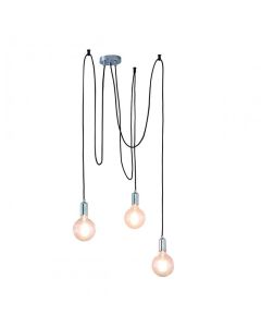 Pendant Light 3 Cluster Ares Silver