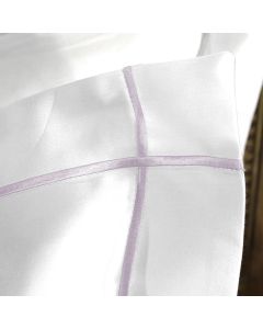Pavilion Chic Quilt Cover Kingsize Set Chelsea in White & Heather