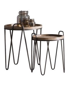 Round Side Tables Thecla Set of 2