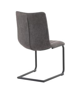Pavilion Chic Chair Edington Cantilever Leg Faux Leather - Grey