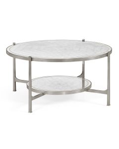 Round Coffee Table Contemporary in Eglomise