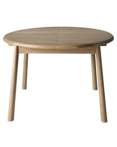 Round Extendable Dining Table Nordic in Oak