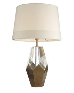 RV Astley Table Lamp Kinsey Antique Brass & Crystal