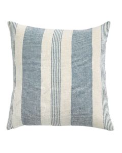 Bay Organic Cotton Blue Stripe Cushion