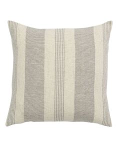 Bay Organic Cotton Taupe Stripe Cushion