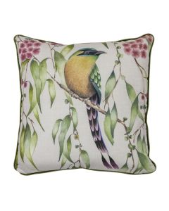 Tropical Bird Cushion Olive