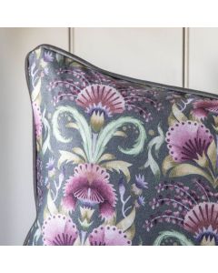 Tropical Pattern Cushion Grey