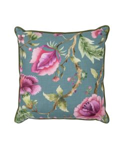 Tropical Floral Cushion Olive