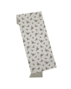 Natural Cotton Bee Reversible Table Runner 180cm