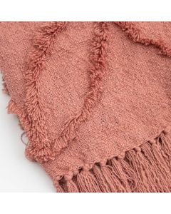 Oceane Tufted Coral Outdoor Throw