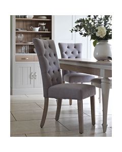 Broadway Grey Button Back Dining Chair