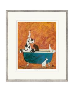 Big Dog Bath by Sam Toft - Limited Edition Framed Print