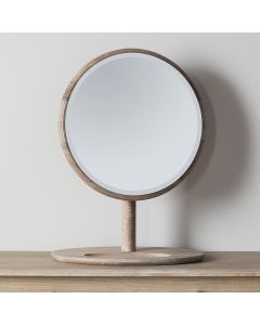 Vanity Mirror Nordic in Washed Oak