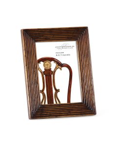 Walnut ribbed picture frame