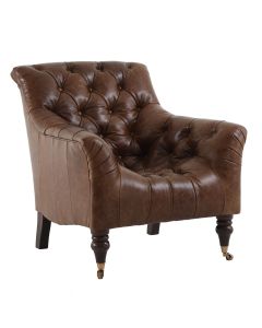 Yale Chair in Galveston Bark Leather