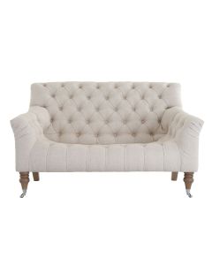 Yale Petit 2 Seat Sofa in Saville Linen Natural