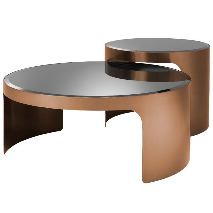 Eichholtz Piemonte Nesting Coffee Table - Copper 1