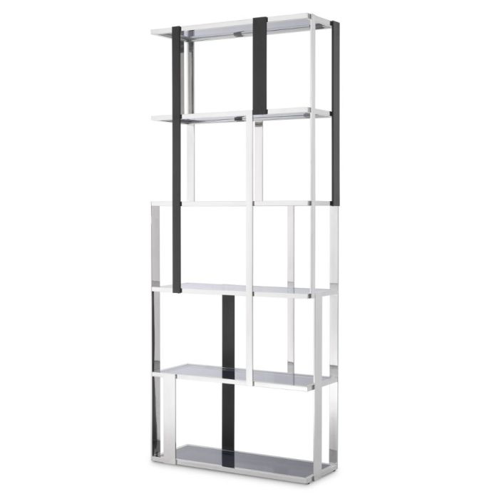 Eichholtz Clio Shelving Unit in Stainless Steel 1