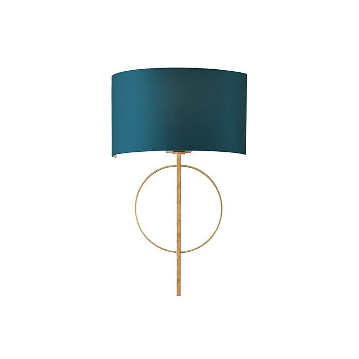 Vermont Gold Wall Light in Teal 1