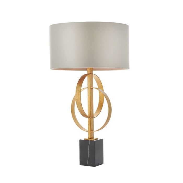 Vermont Gold Table Lamp in Mink 1