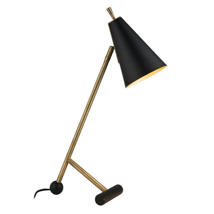 Lennox Black & Brass Desk Lamp 1