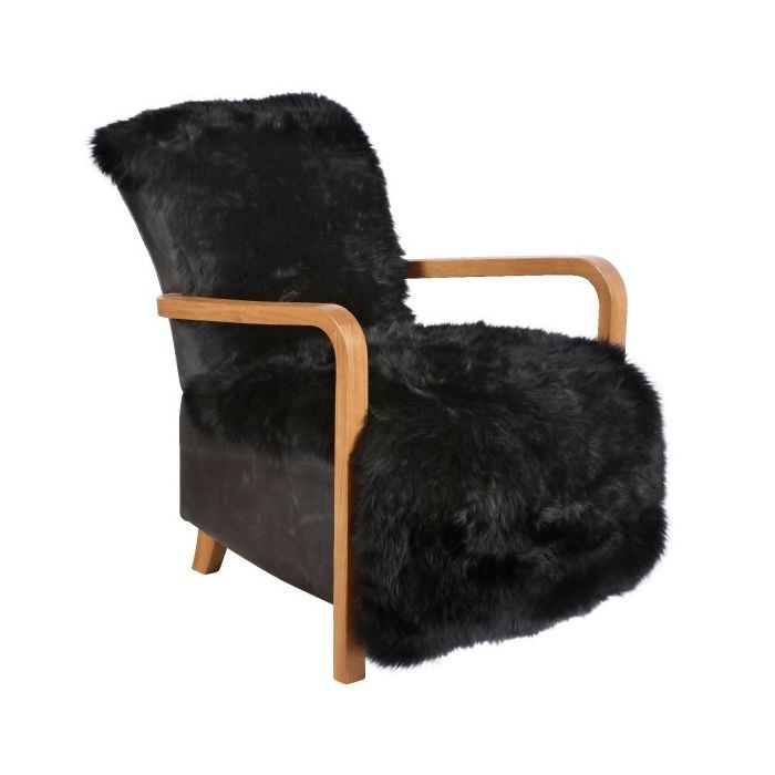 Vintage Sofa Company Shaun Lambswool Chair in Black 1