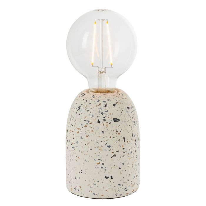 Bawtry Terrazzo Table Lamp in White 1