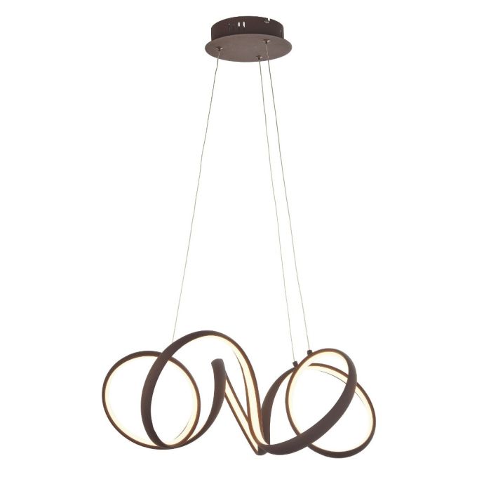 Beverley Small Pendant Light in Coffee 1