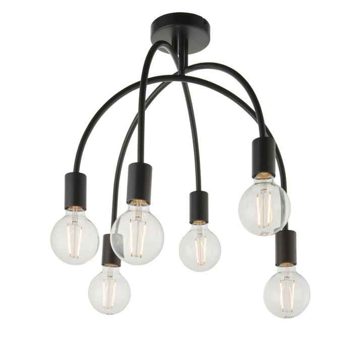 Ares Drop Ceiling Light in Black 1