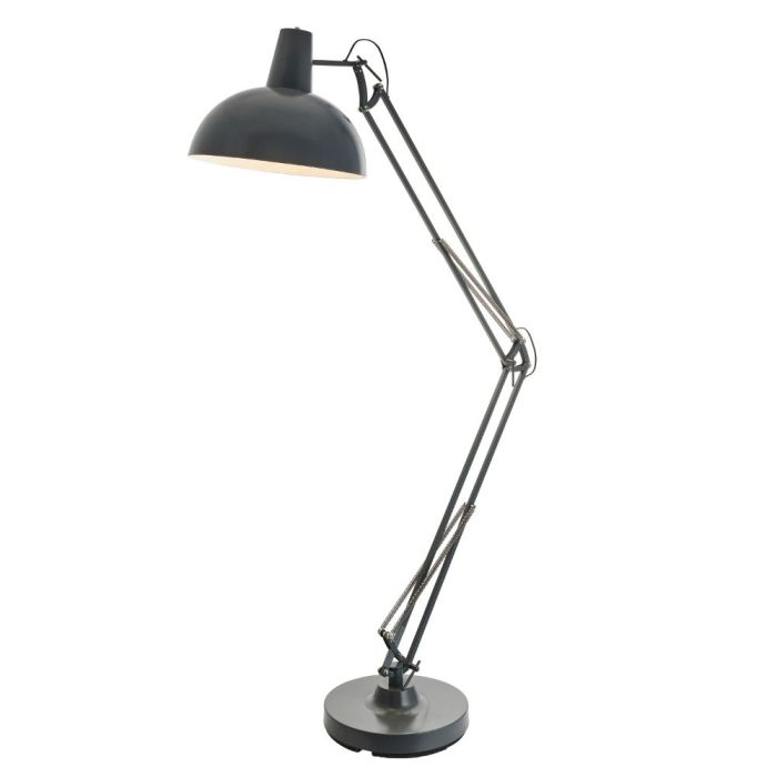 Pavilion Chic Huntingdon Adjustable Arm Floor Lamp - Grey 1